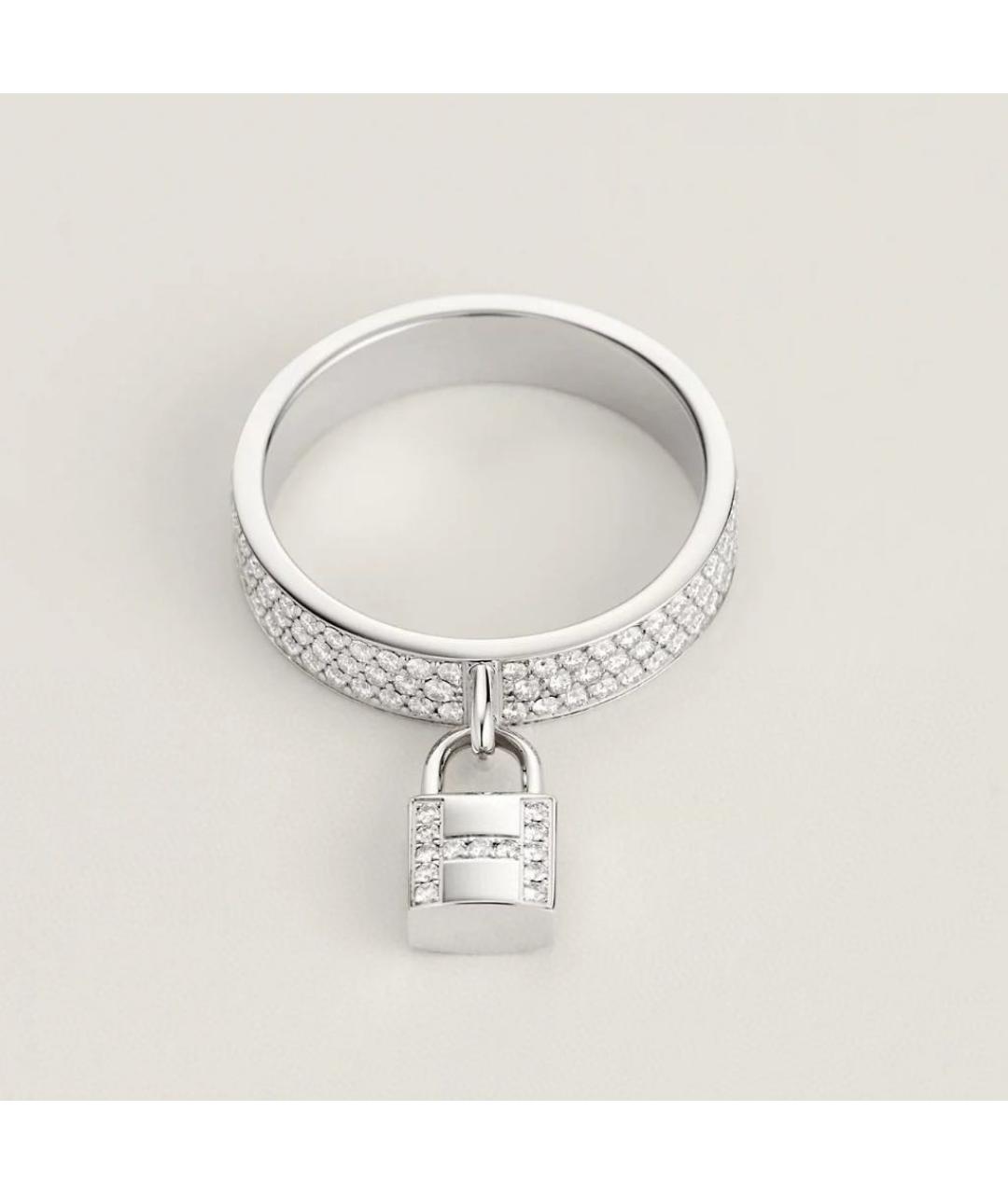 HERMES Белое кольцо из белого золота, фото 9