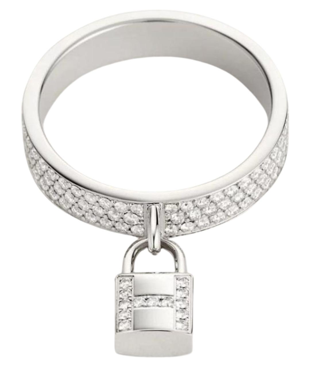 HERMES Белое кольцо из белого золота, фото 1