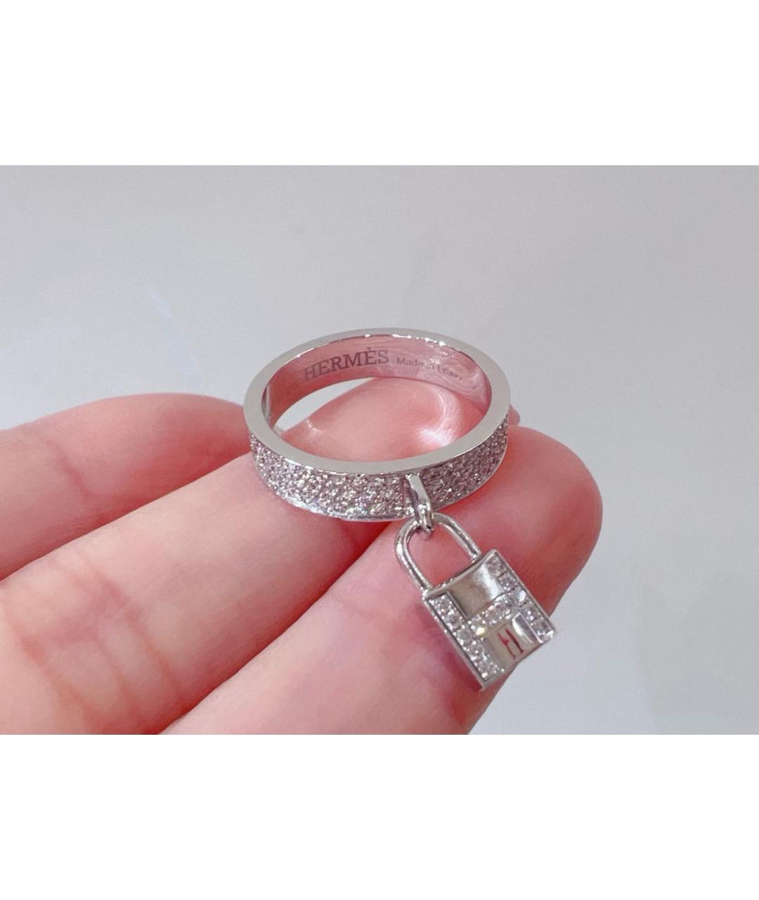 HERMES Белое кольцо из белого золота, фото 6