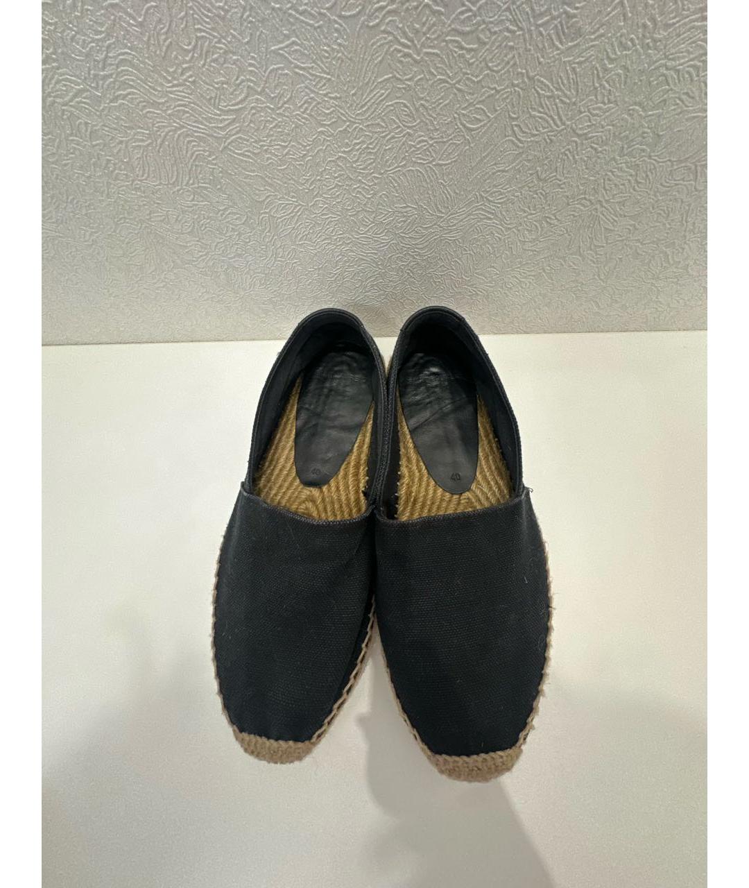 SAINT LAURENT Черные текстильные эспадрильи, фото 3