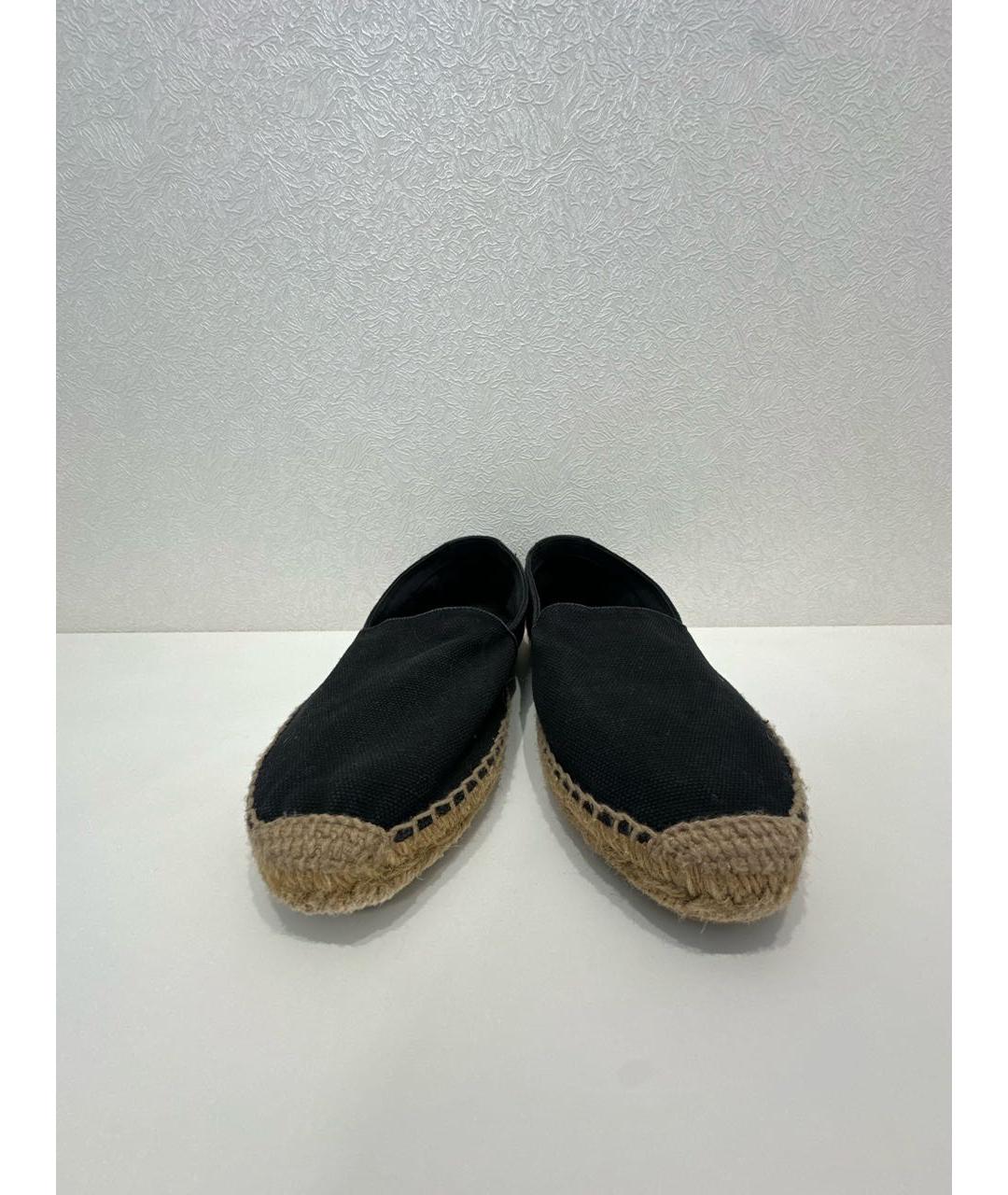 SAINT LAURENT Черные текстильные эспадрильи, фото 2