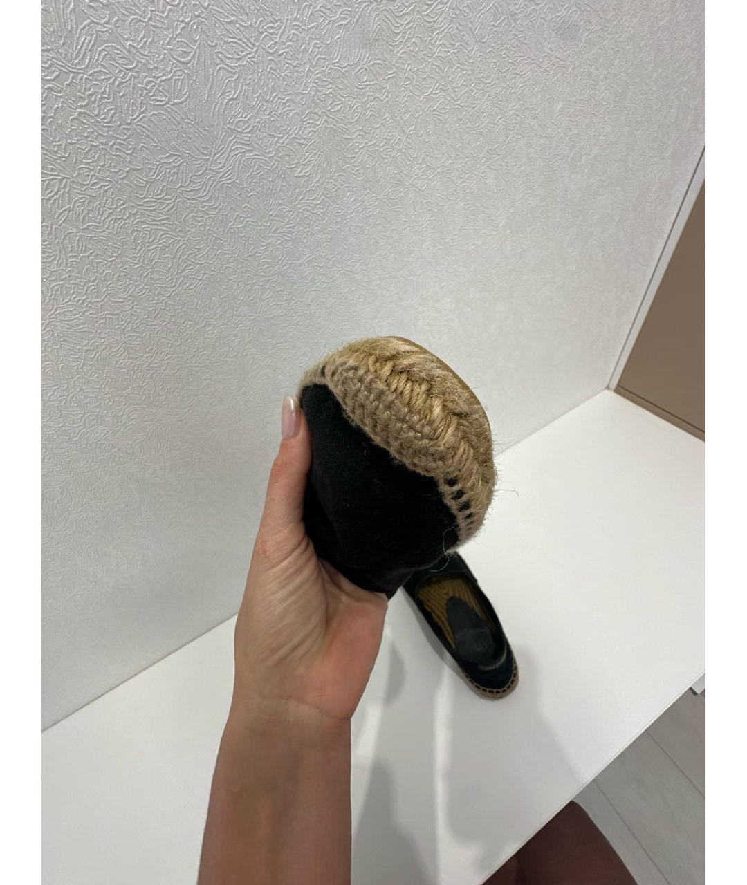 SAINT LAURENT Черные текстильные эспадрильи, фото 6