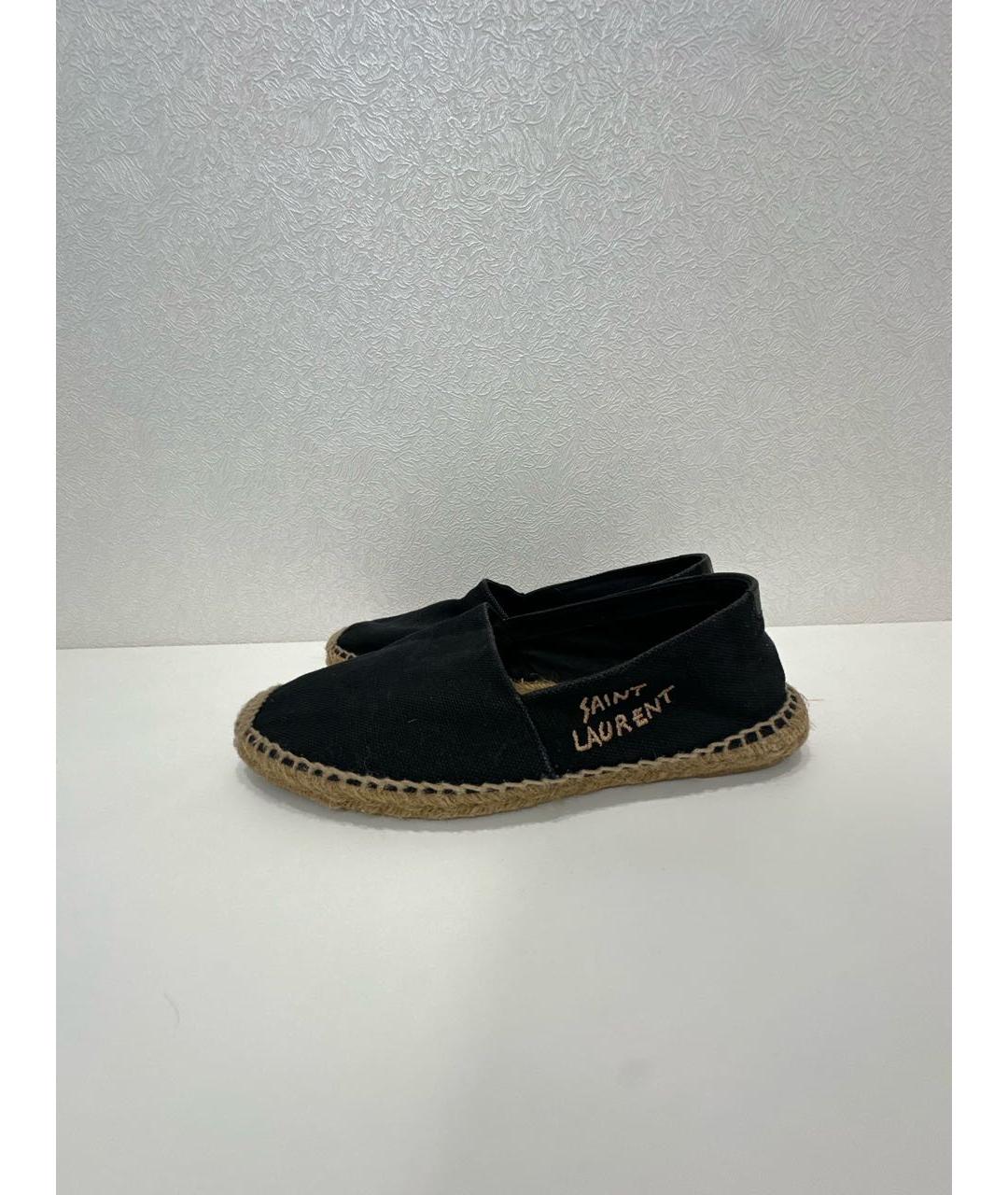 SAINT LAURENT Черные текстильные эспадрильи, фото 9