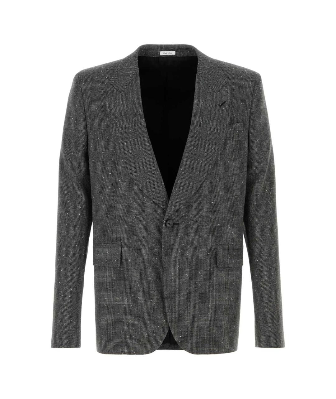 ALEXANDER MCQUEEN Мульти шерстяной пиджак, фото 1