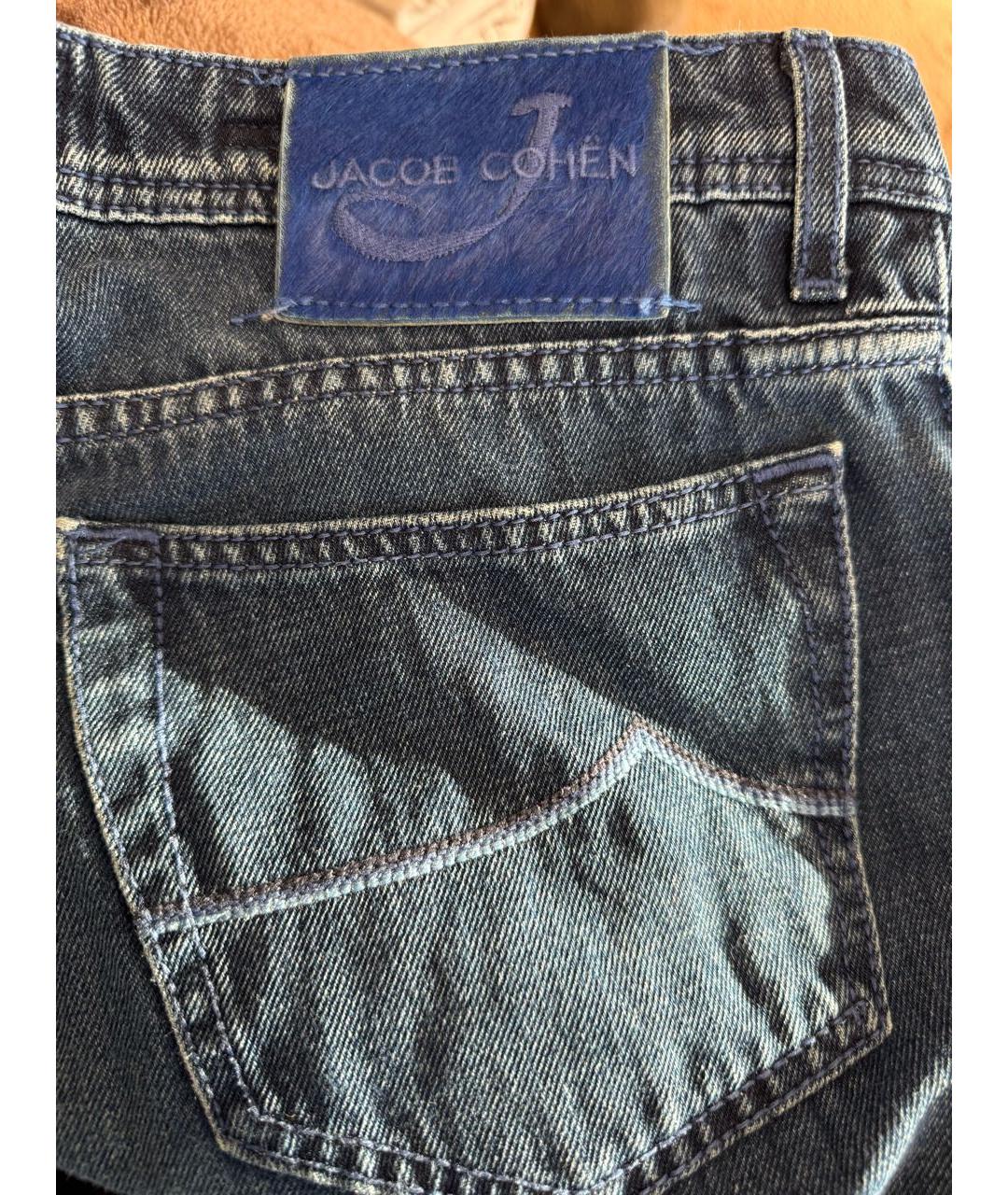 JACOB COHEN Темно-синие хлопковые джинсы, фото 4