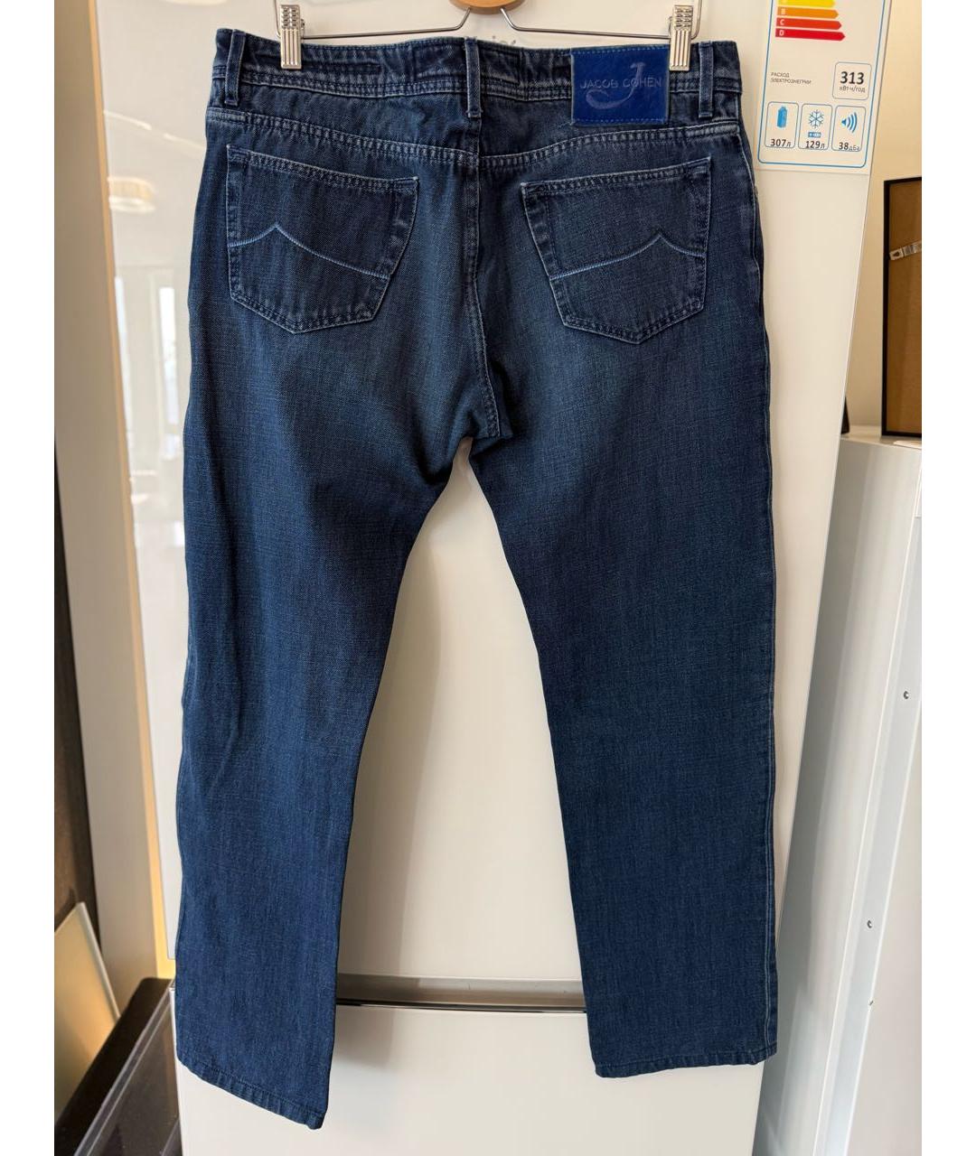 JACOB COHEN Темно-синие хлопковые джинсы, фото 2