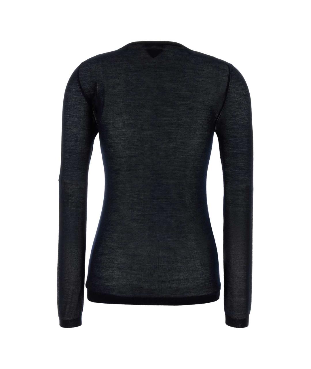 PRADA Синий кашемировый джемпер / свитер, фото 2