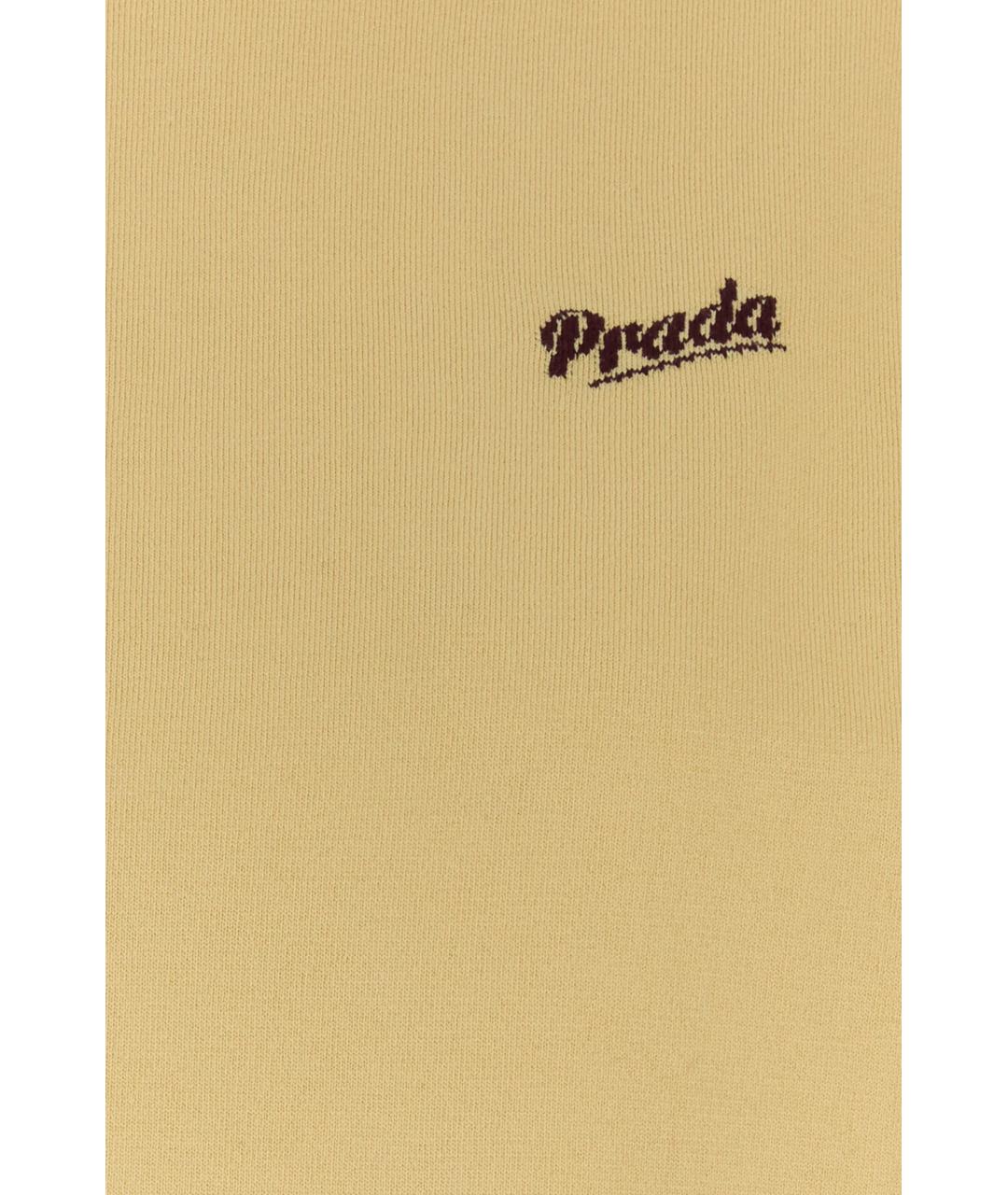 PRADA Желтый шелковый джемпер / свитер, фото 3