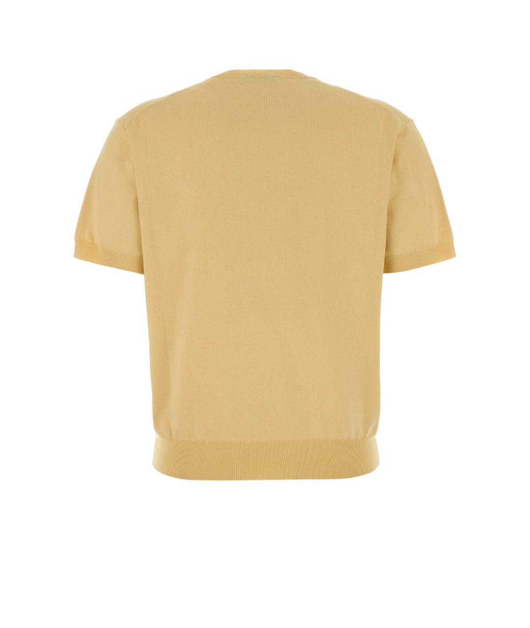 PRADA Желтый шелковый джемпер / свитер, фото 2