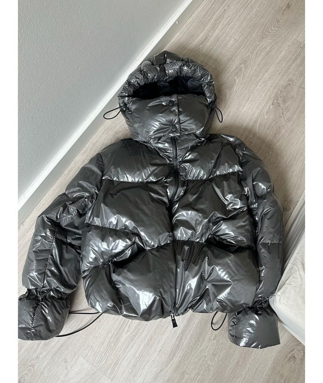 HERNO Серебрянный полиэстеровый пуховик, фото 9