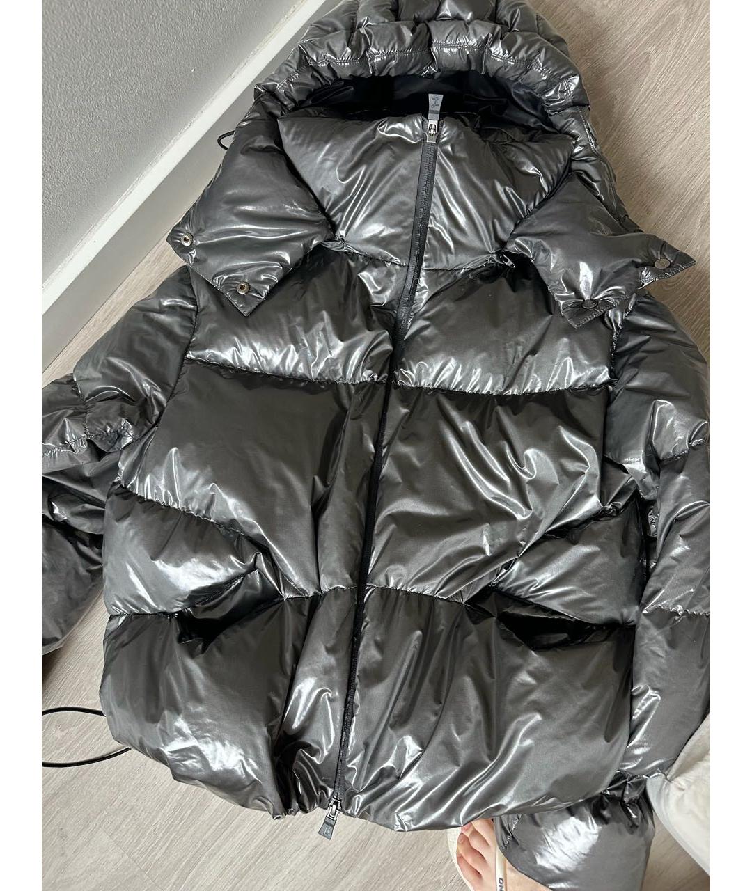 HERNO Серебрянный полиэстеровый пуховик, фото 4