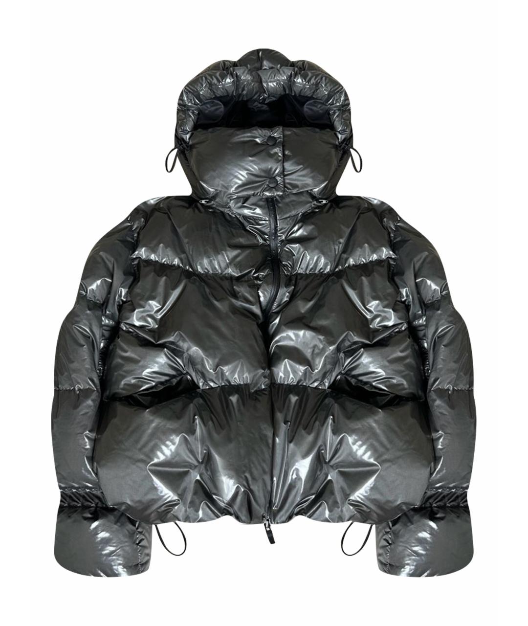 HERNO Серебрянный полиэстеровый пуховик, фото 1