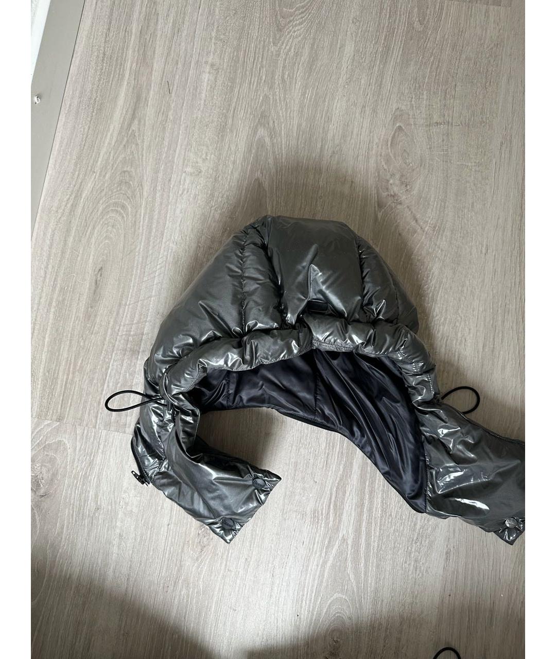 HERNO Серебрянный полиэстеровый пуховик, фото 6