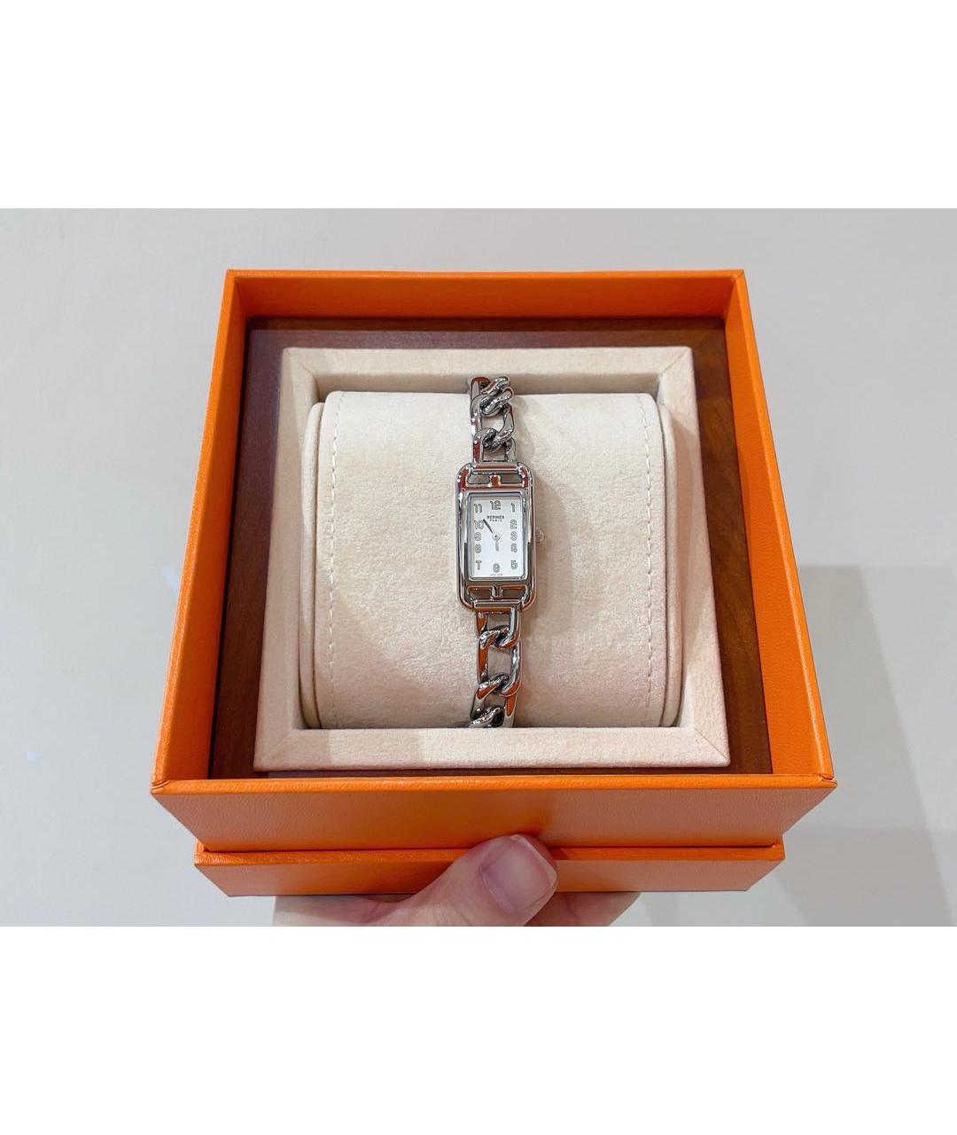 HERMES Серебряные часы, фото 2