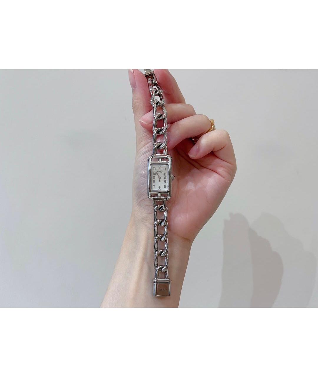 HERMES Серебряные часы, фото 3