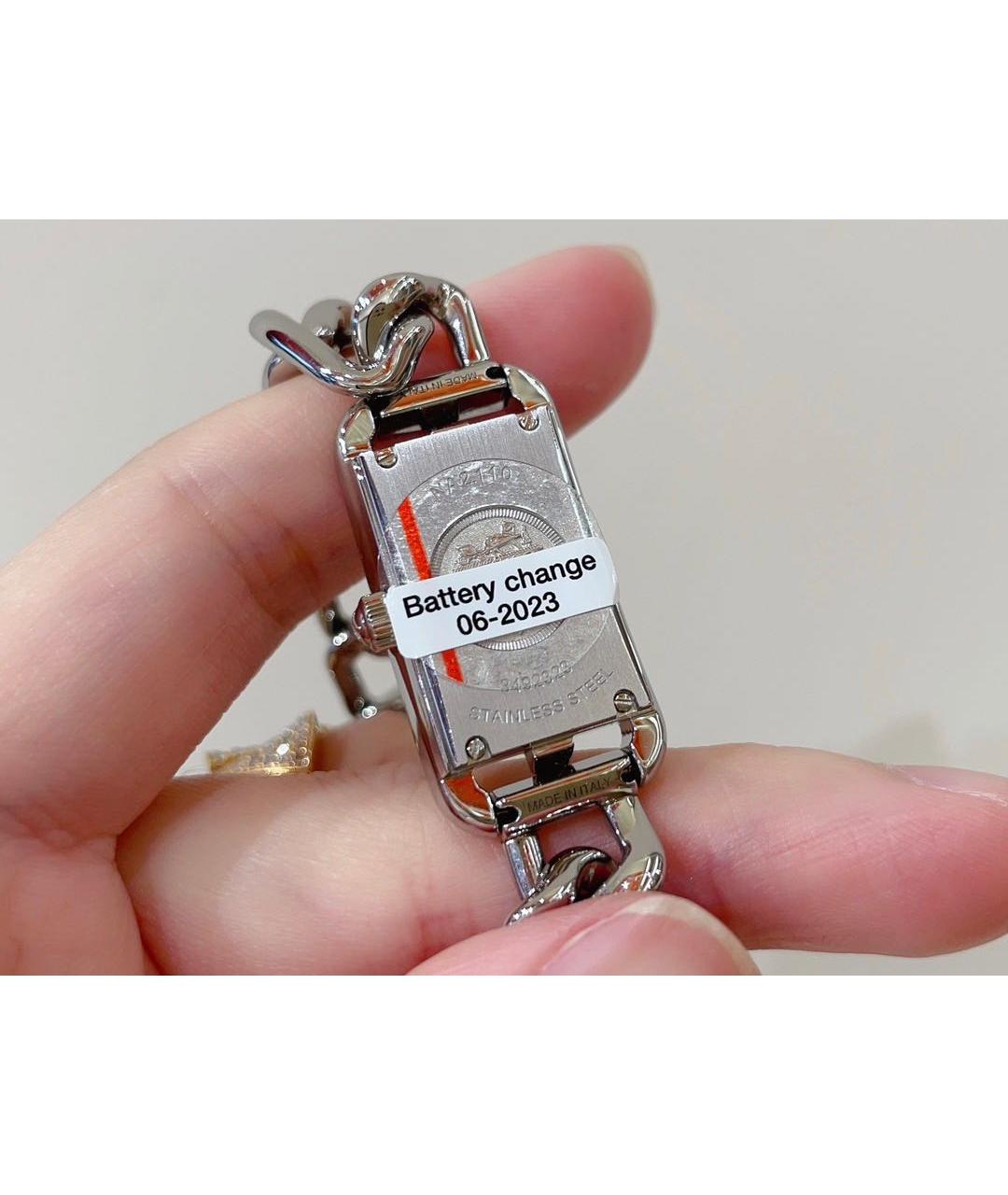 HERMES Серебряные часы, фото 6