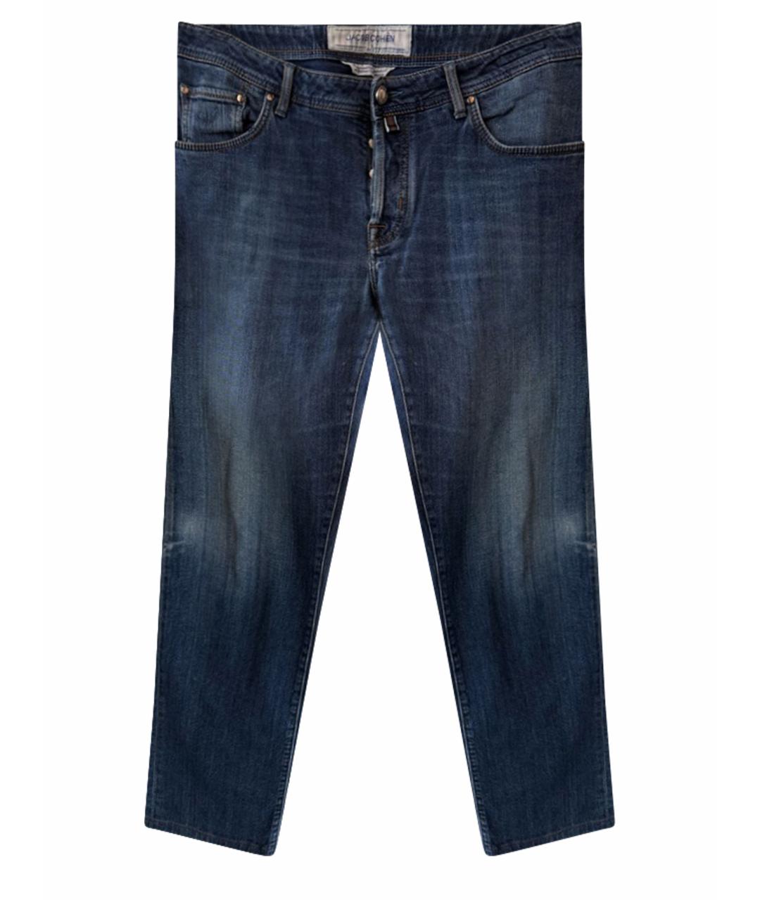 JACOB COHEN Темно-синие хлопковые джинсы, фото 1