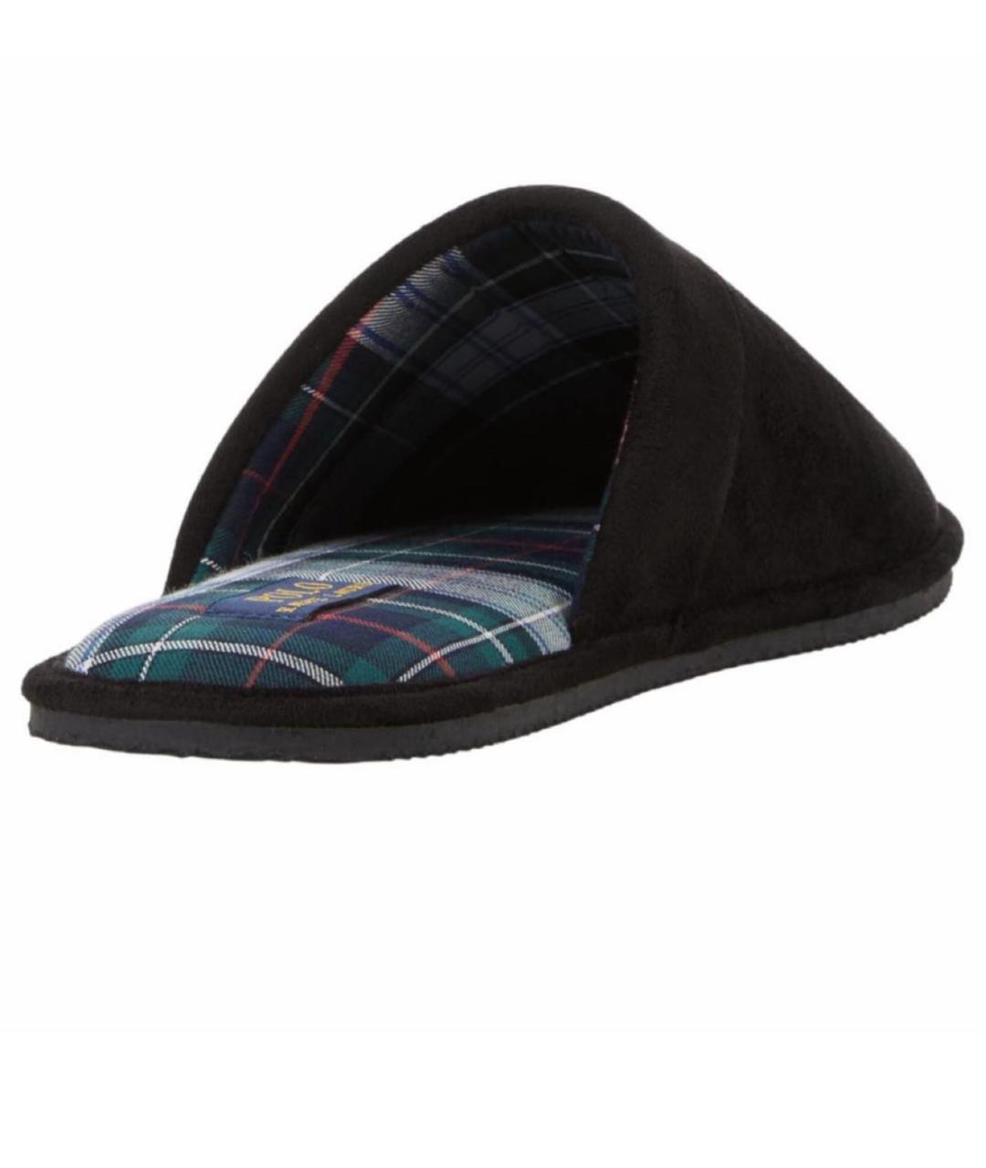 POLO RALPH LAUREN Черные текстильные мюли, фото 3