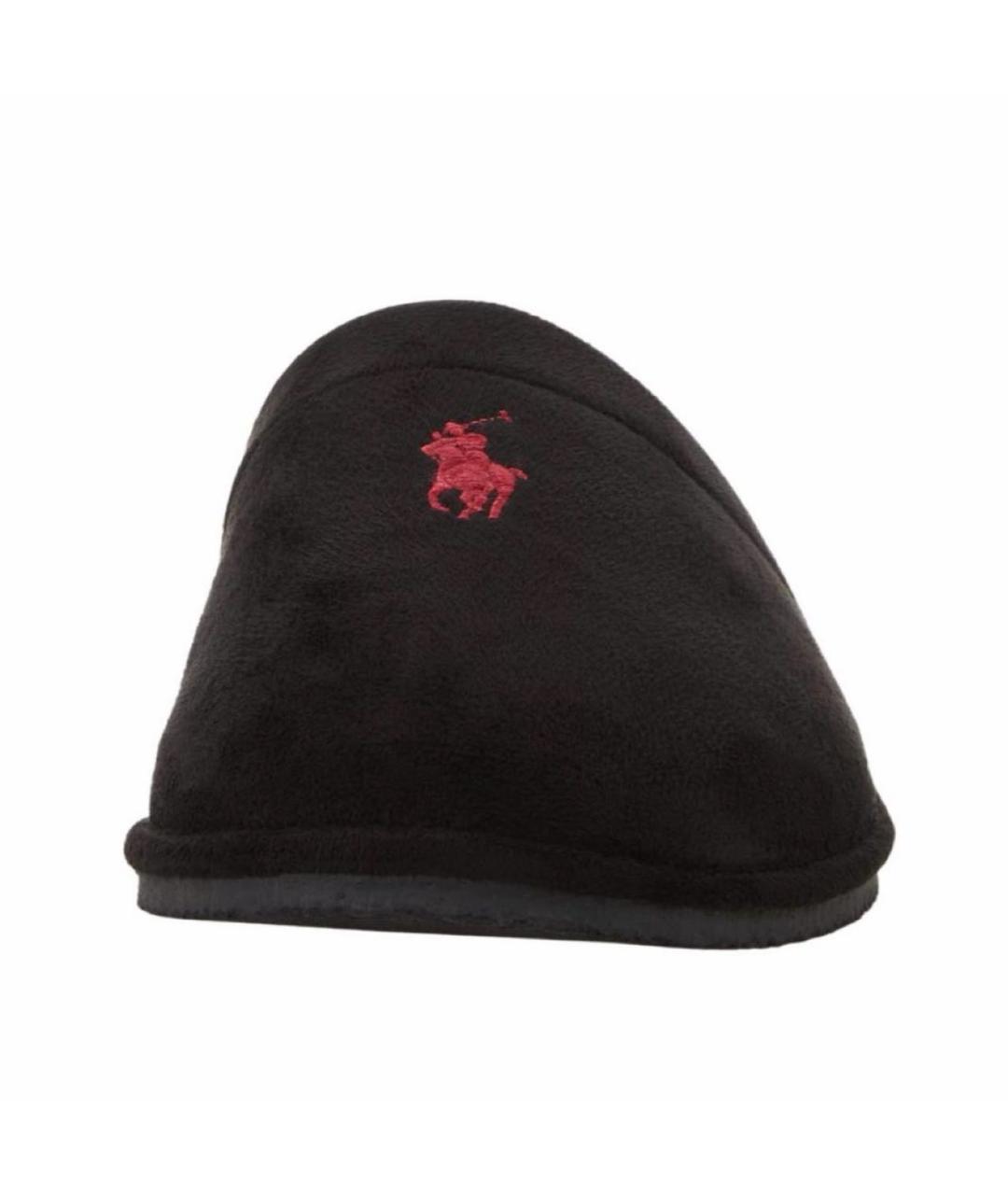 POLO RALPH LAUREN Черные текстильные мюли, фото 5