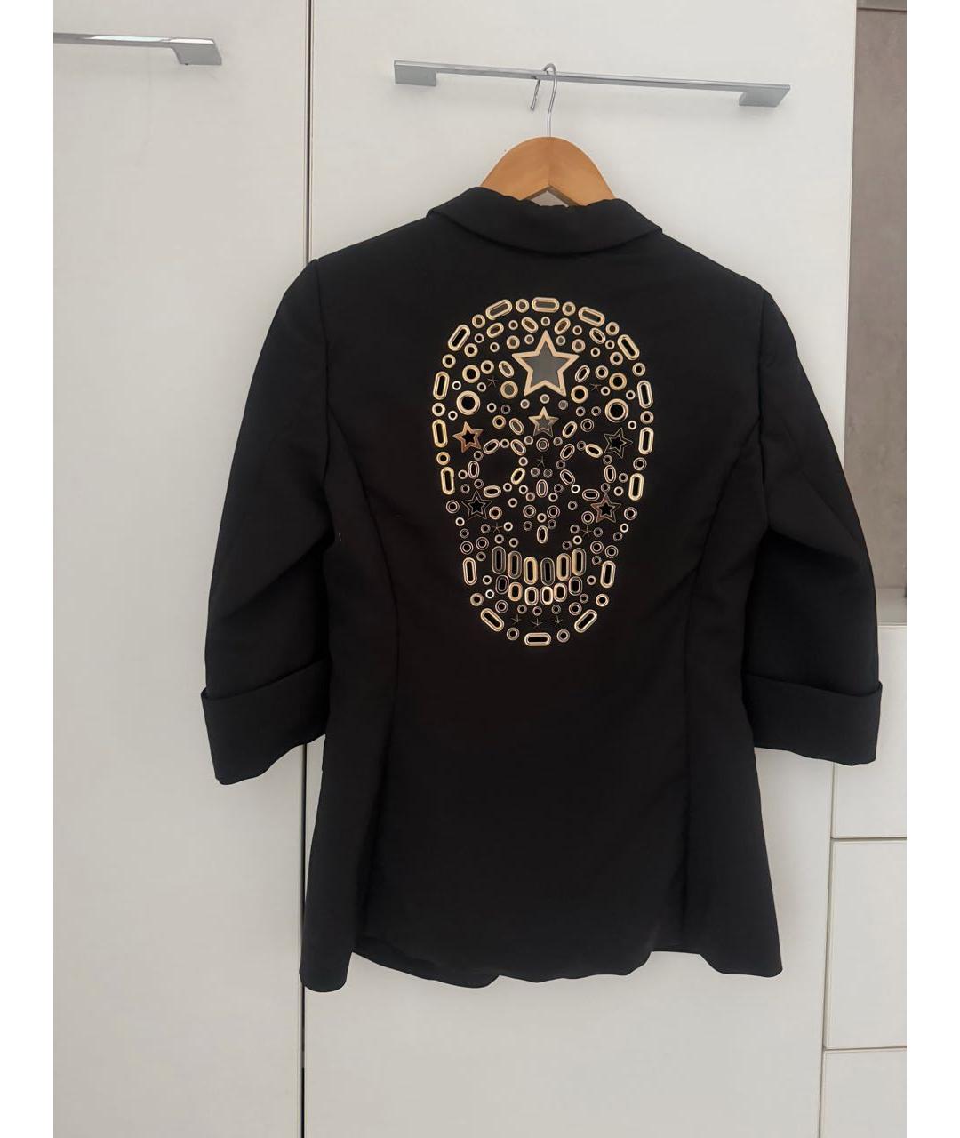 PHILIPP PLEIN Черный полиэстеровый жакет/пиджак, фото 2