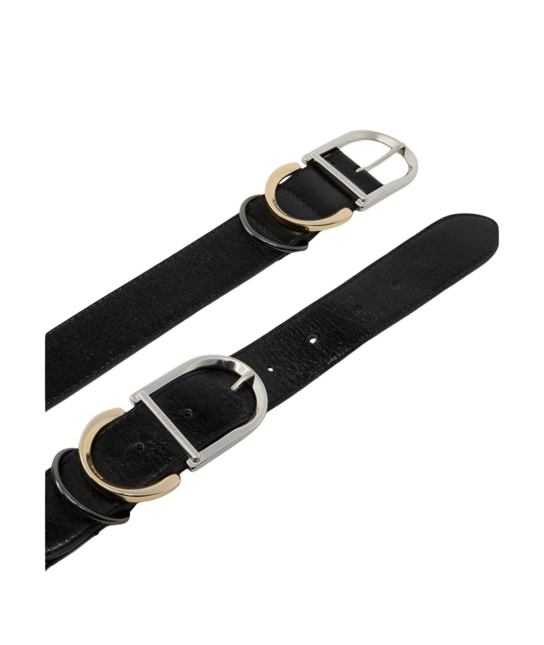 PINKO Черный кожаный ремень, фото 1