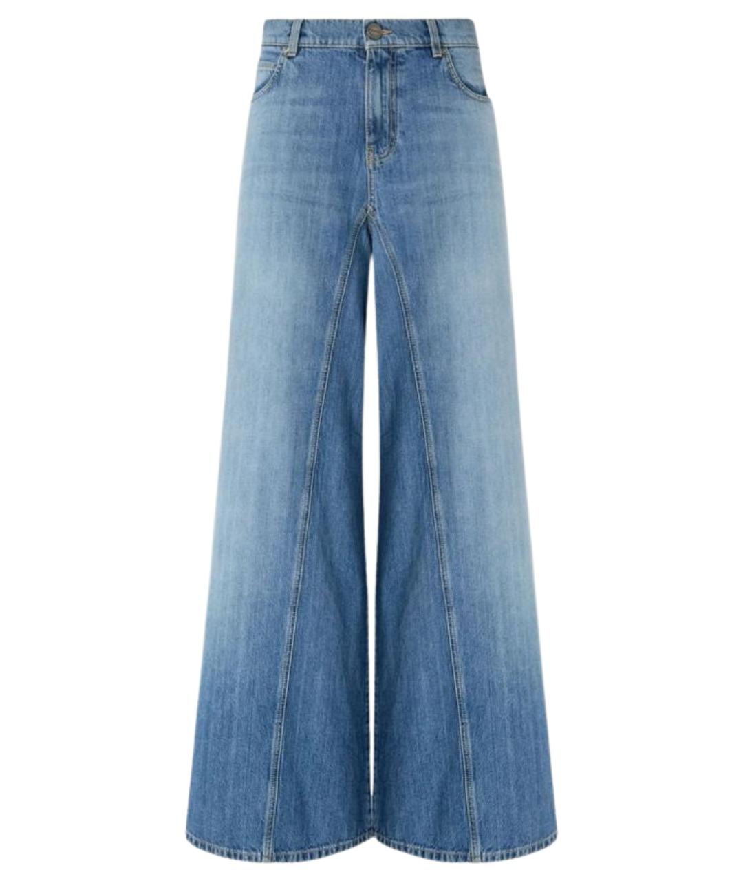 PINKO Синие хлопковые джинсы клеш, фото 1