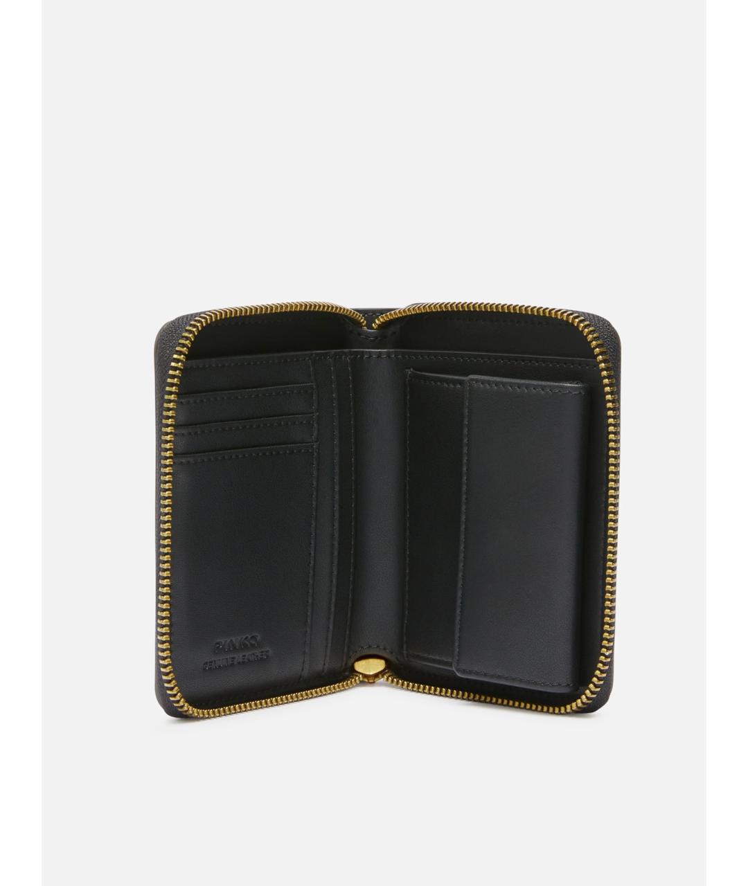 PINKO Черный кожаный кошелек, фото 4