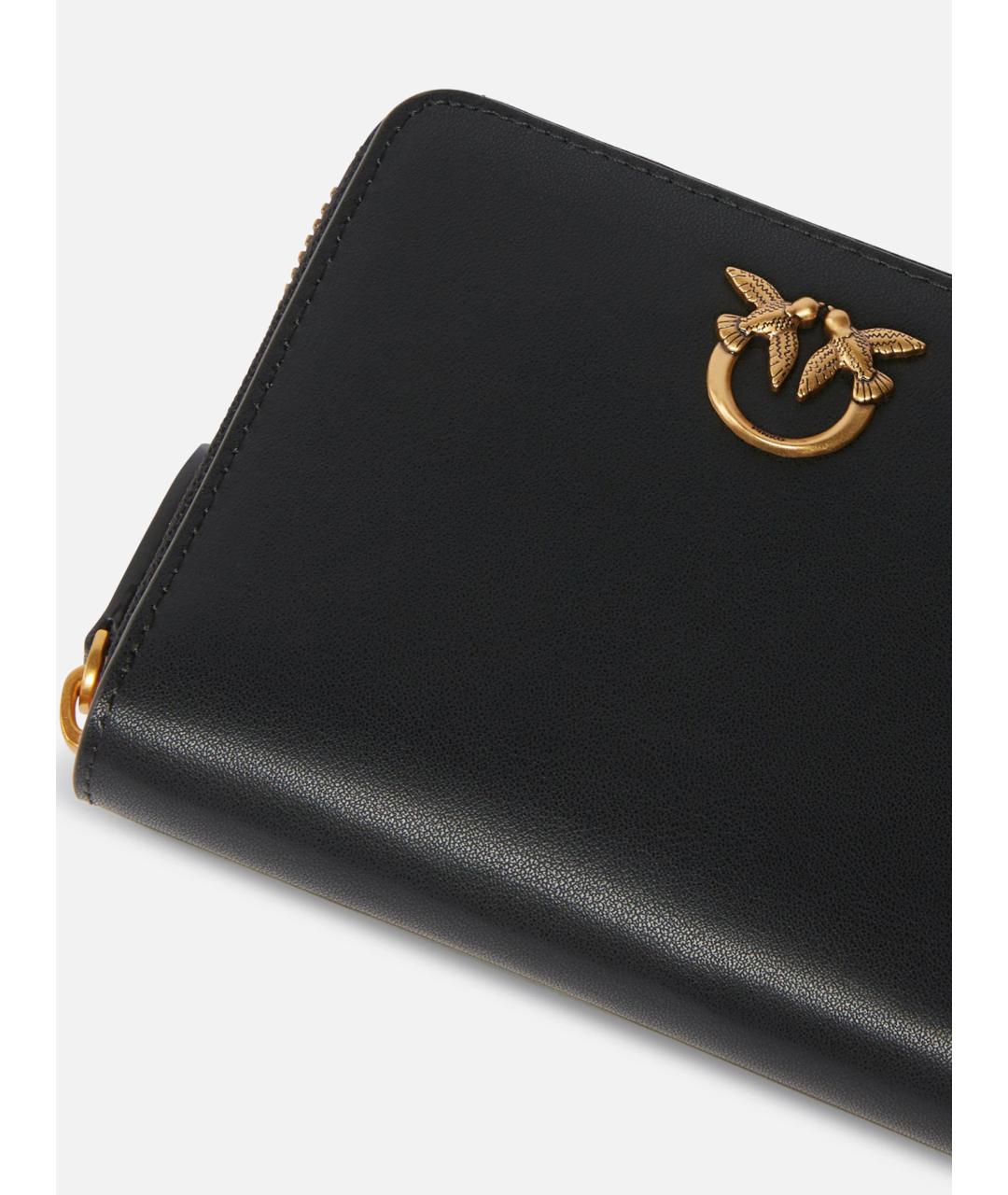 PINKO Черный кожаный кошелек, фото 2