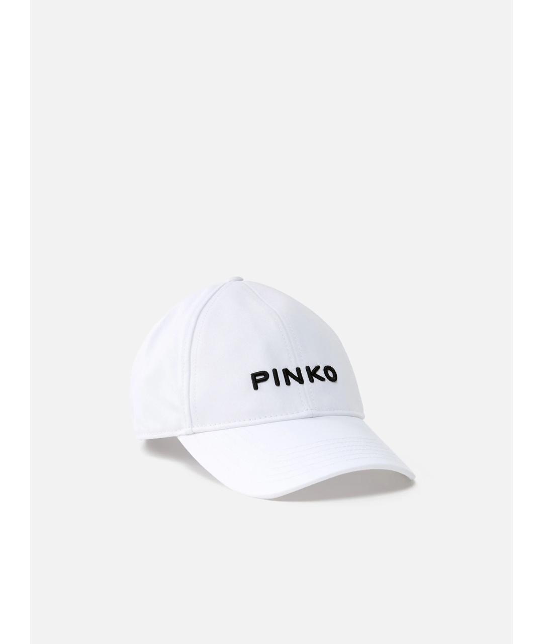 PINKO Белая хлопковая кепка, фото 5