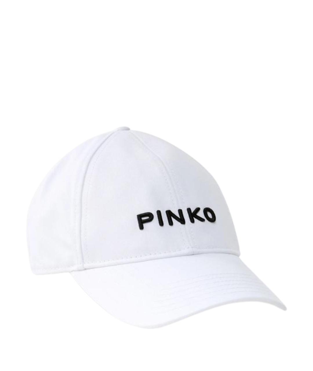 PINKO Белая хлопковая кепка, фото 1
