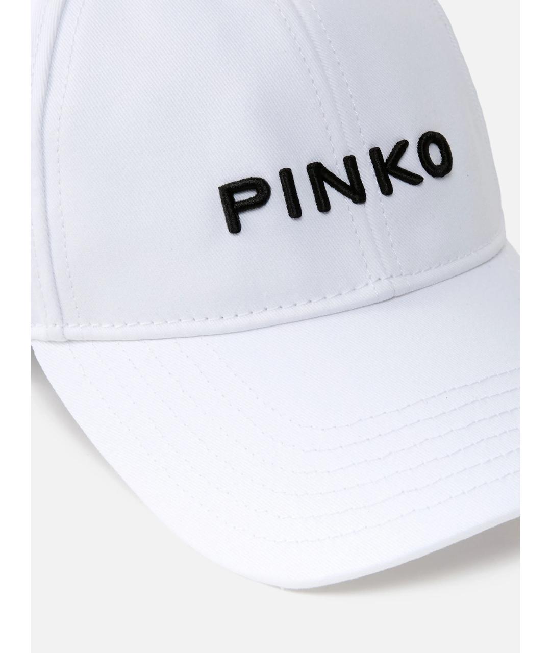 PINKO Белая хлопковая кепка, фото 2