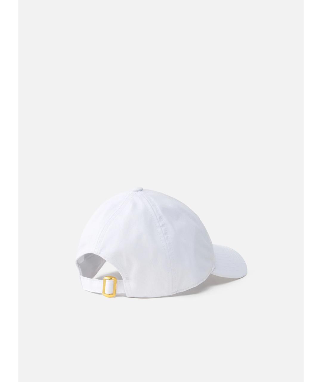 PINKO Белая хлопковая кепка, фото 4