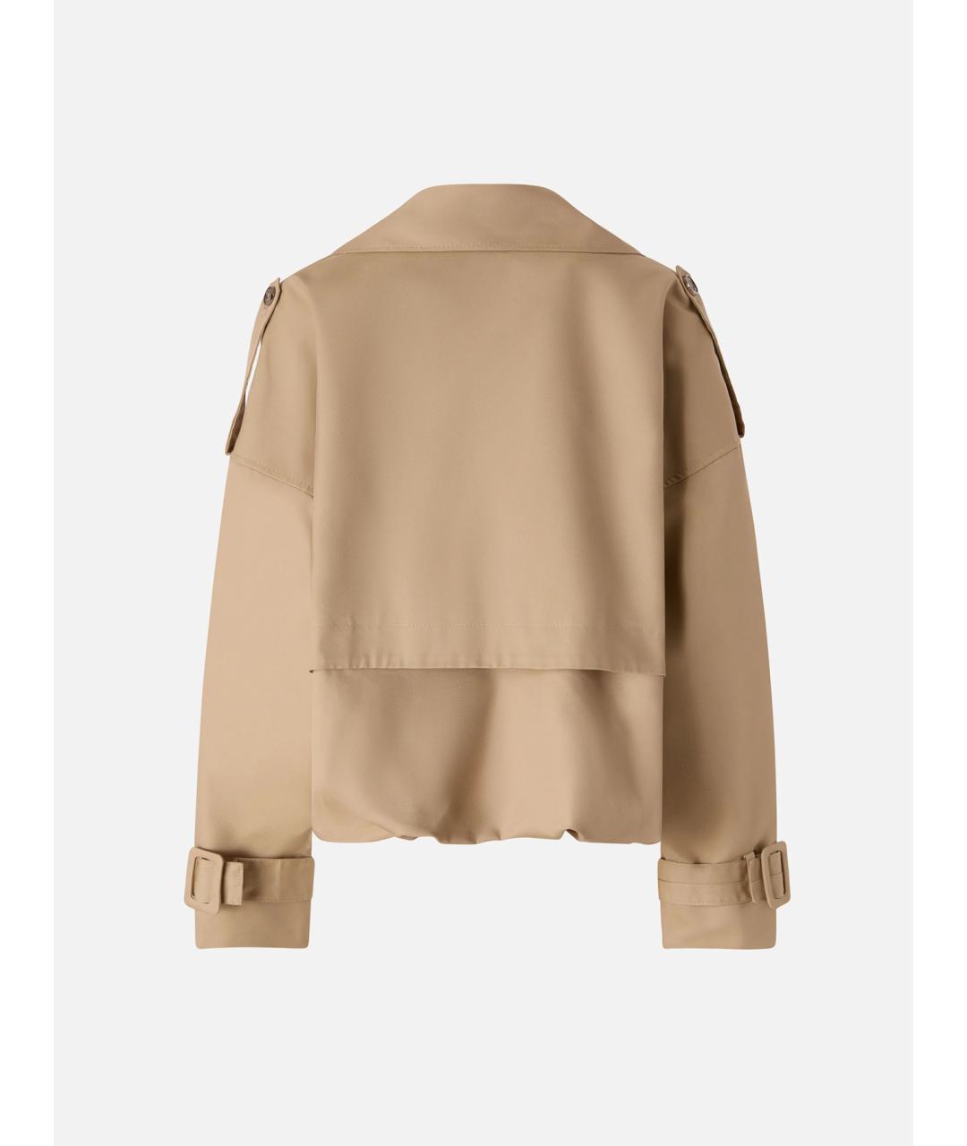 PINKO Бежевый хлопковый тренч/плащ, фото 2