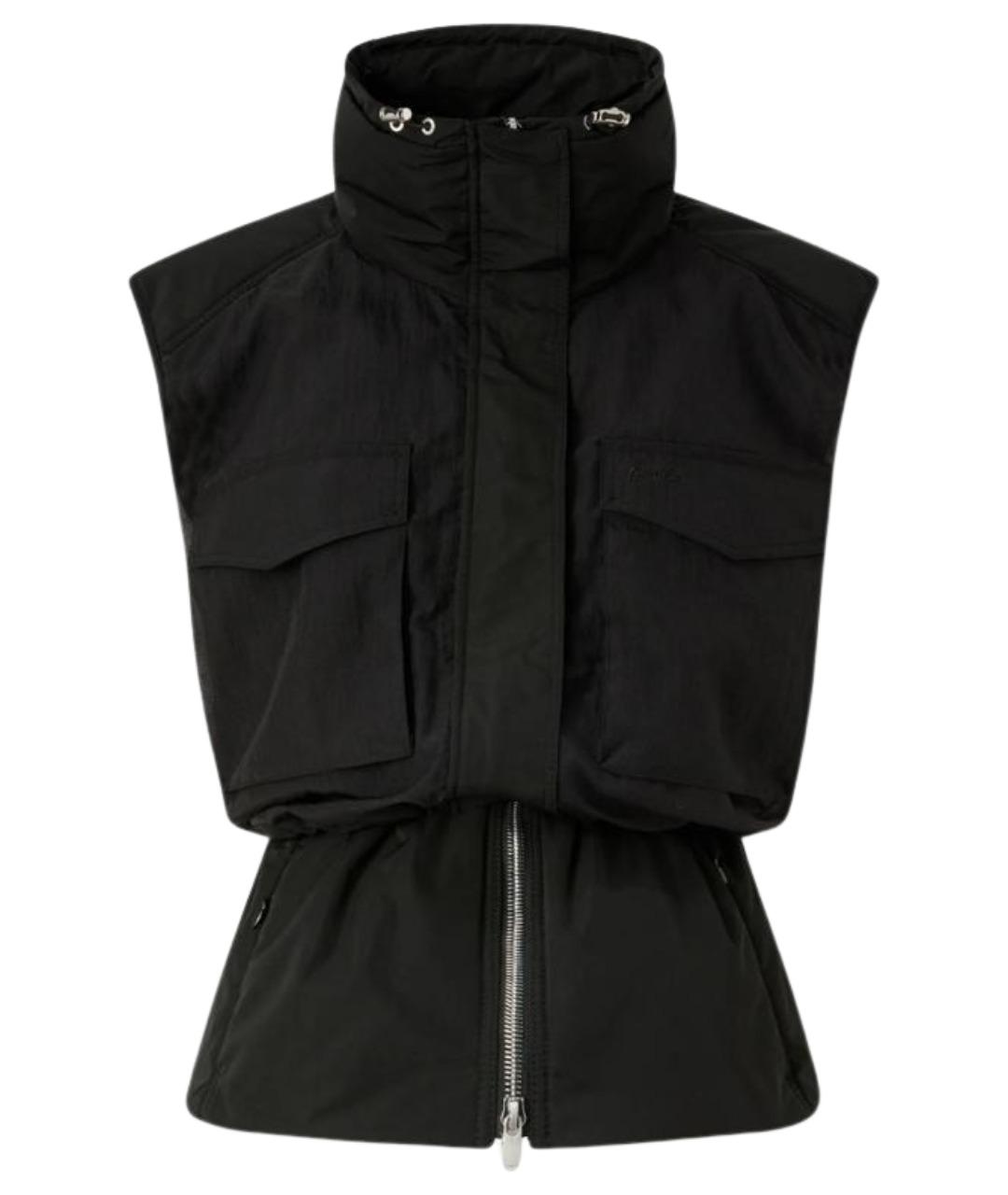PINKO Черный полиэстеровый жилет, фото 1