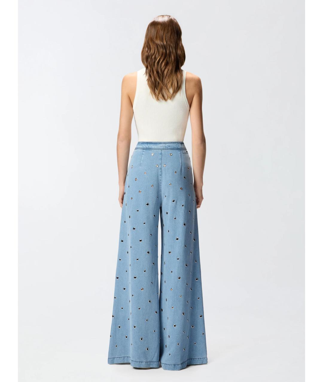 PINKO Голубые джинсы клеш, фото 4