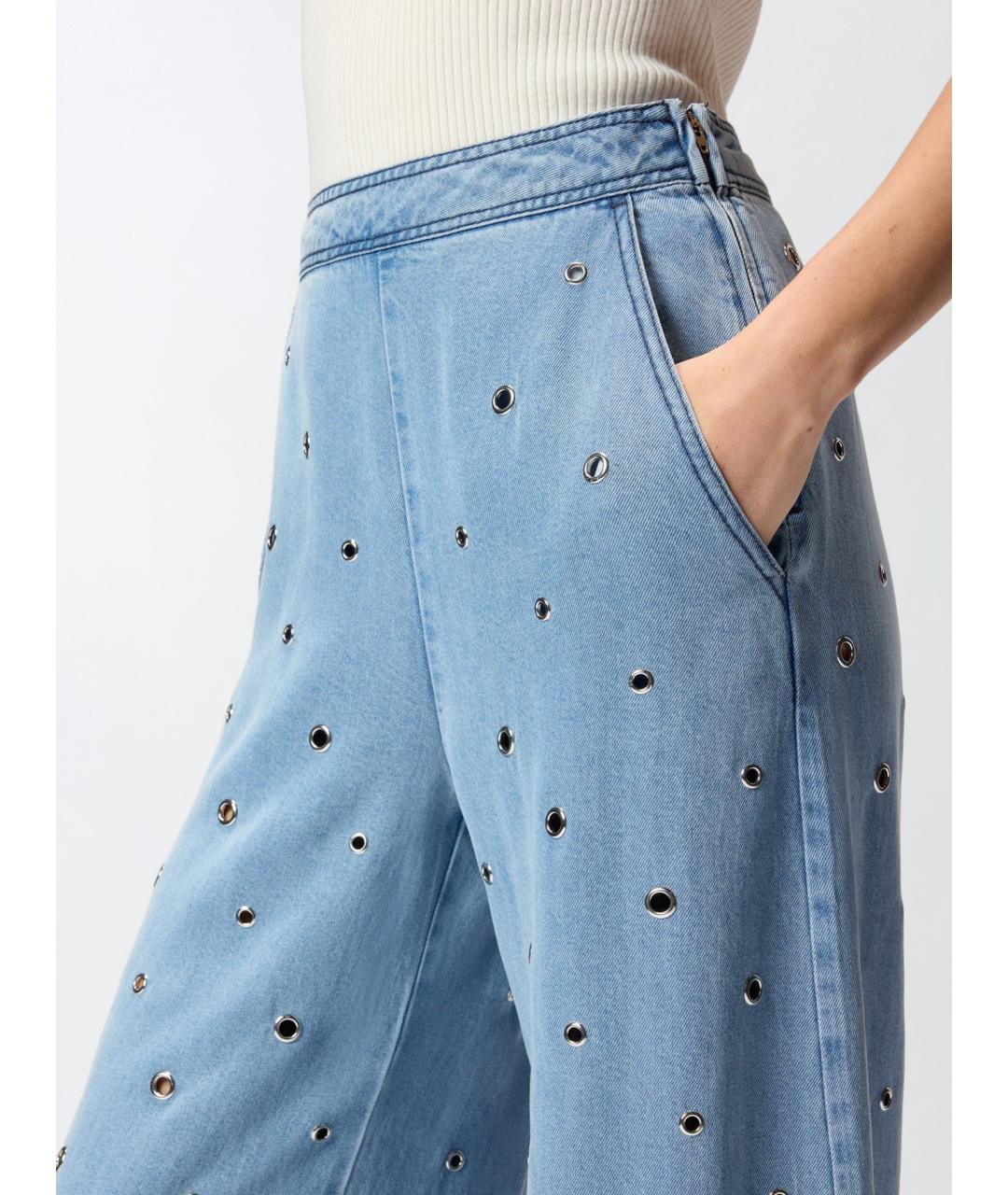 PINKO Голубые джинсы клеш, фото 5