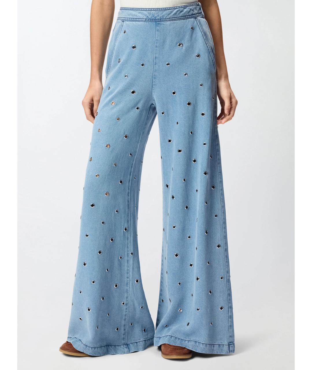 PINKO Голубые джинсы клеш, фото 3