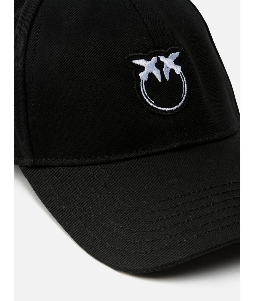 PINKO Черная хлопковая кепка, фото 2