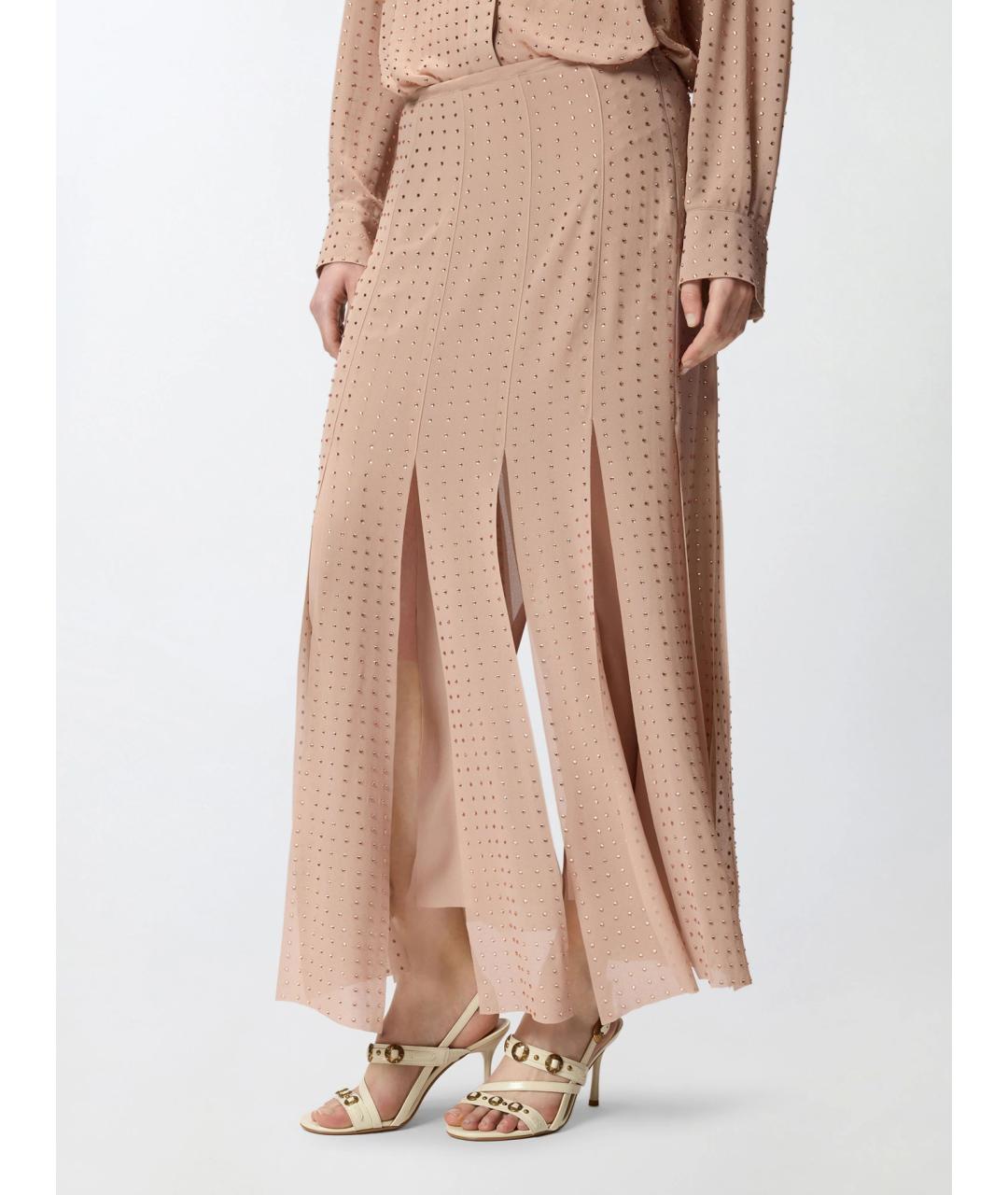 PINKO Розовая полиэстеровая юбка миди, фото 3