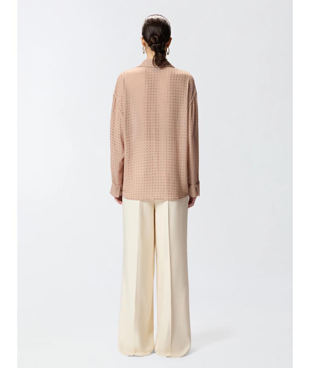 PINKO Бежевая полиэстеровая рубашка, фото 4