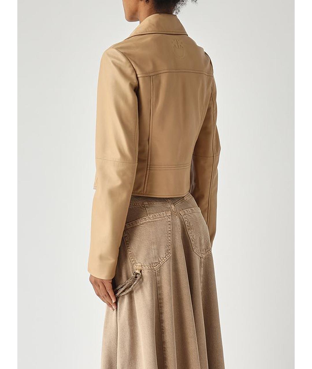 PINKO Бежевая куртка, фото 4