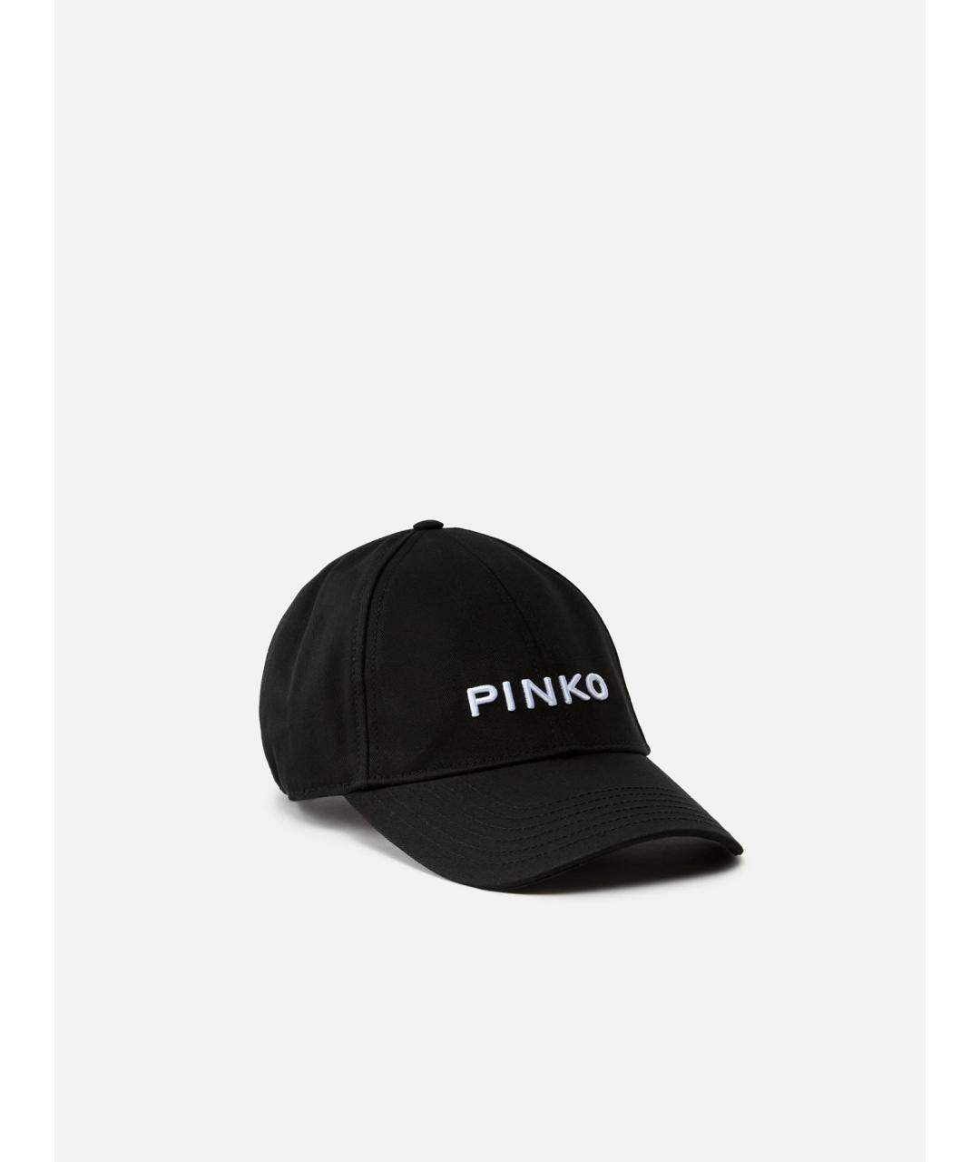 PINKO Черная хлопковая кепка, фото 5