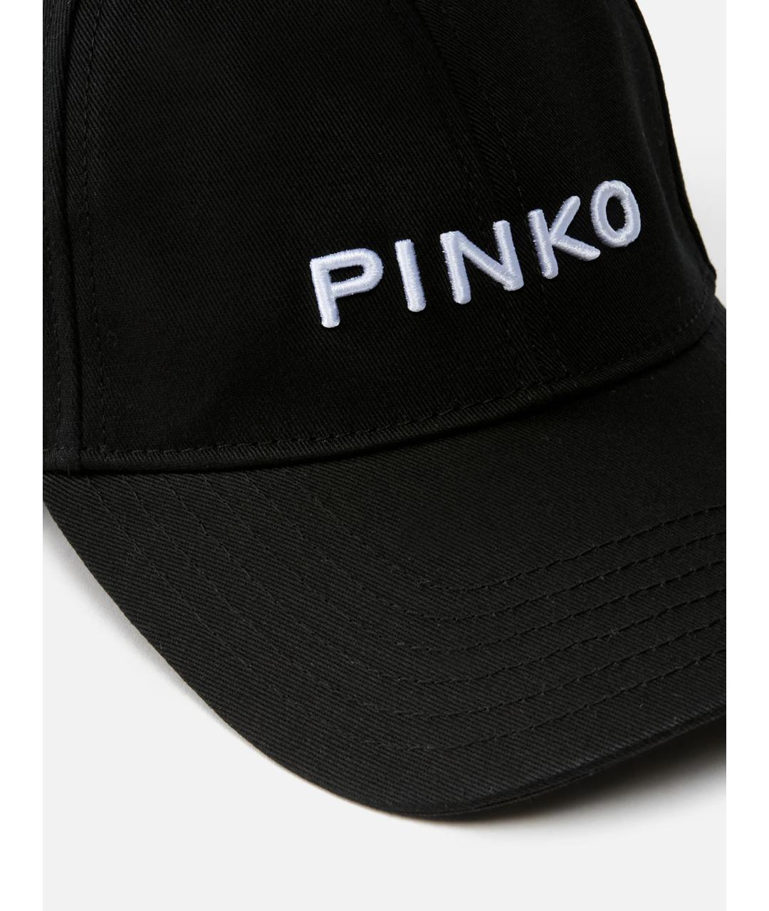 PINKO Черная хлопковая кепка, фото 2