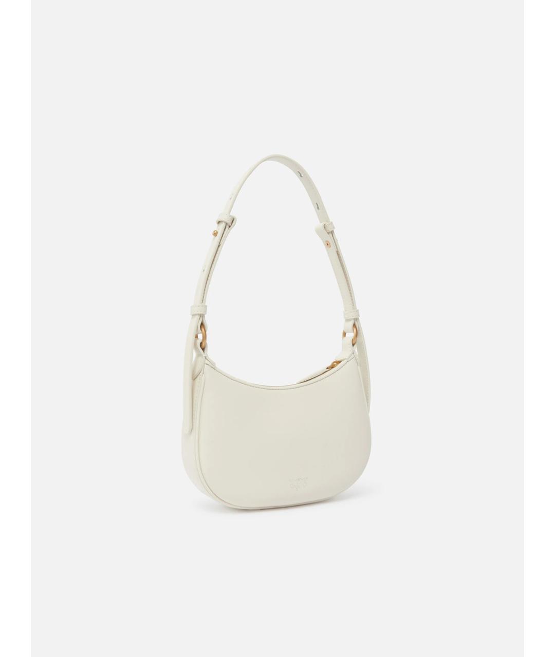 PINKO Белая кожаная сумка через плечо, фото 3