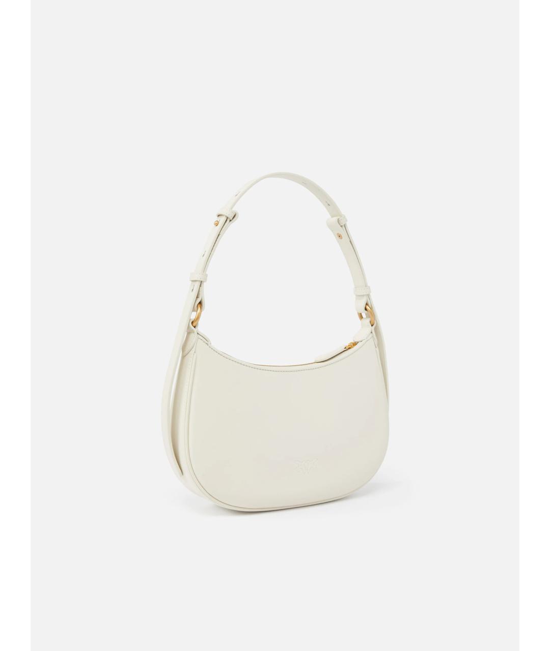 PINKO Белая кожаная сумка через плечо, фото 3