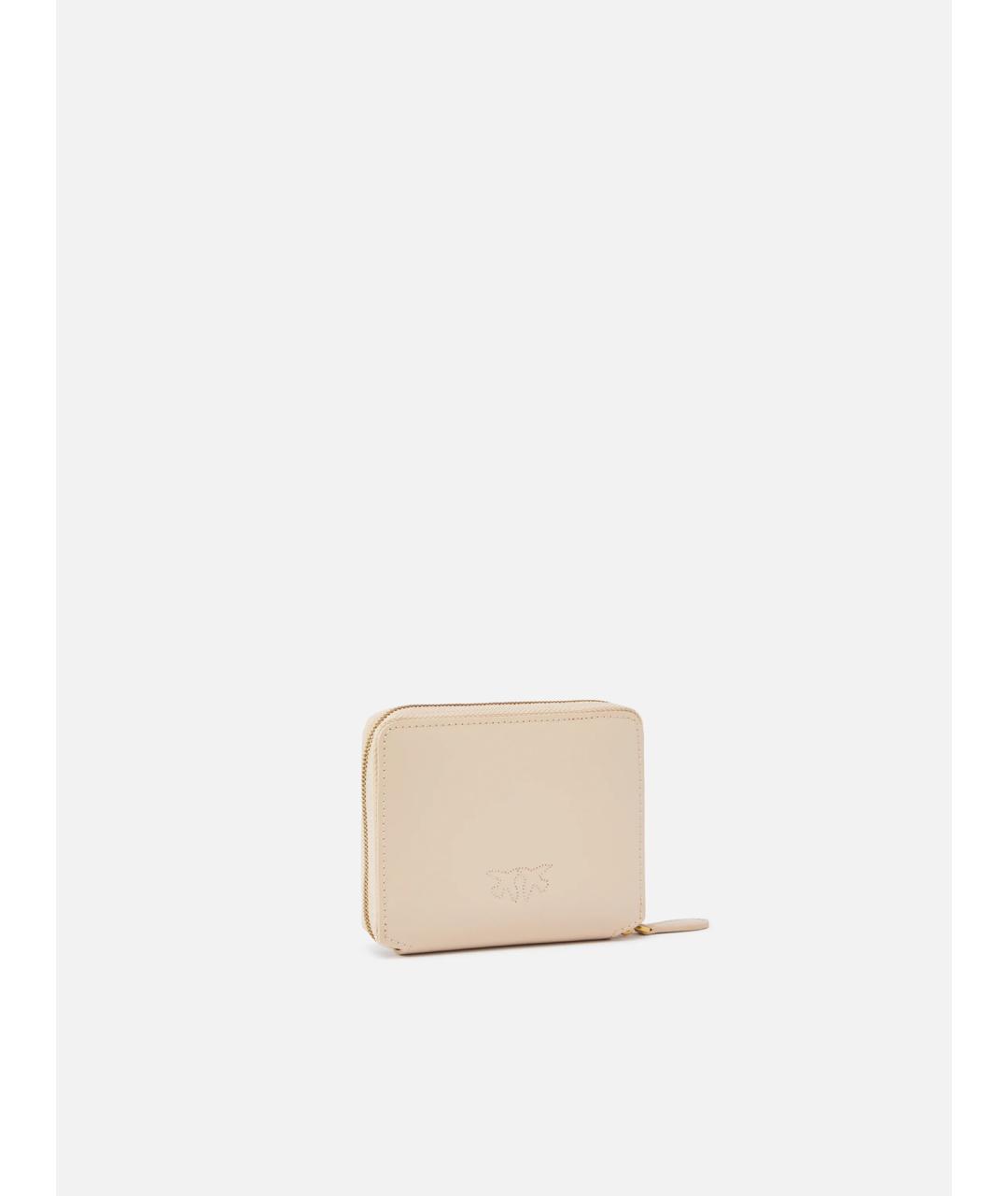 PINKO Бежевый кожаный кошелек, фото 3