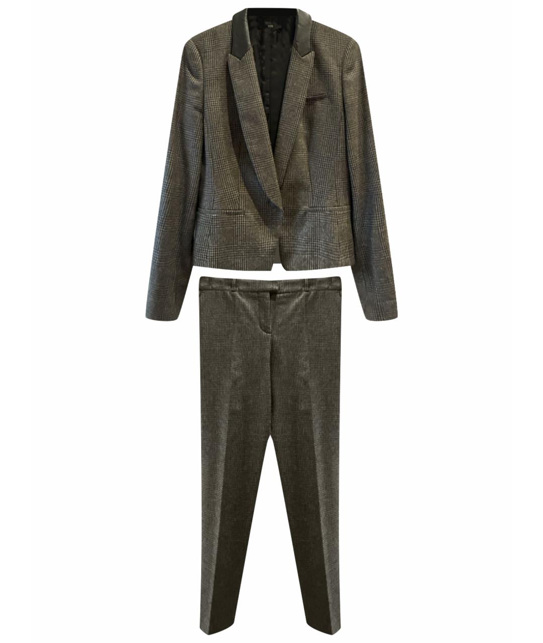 HUGO BOSS Коричневый шерстяной костюм с брюками, фото 1