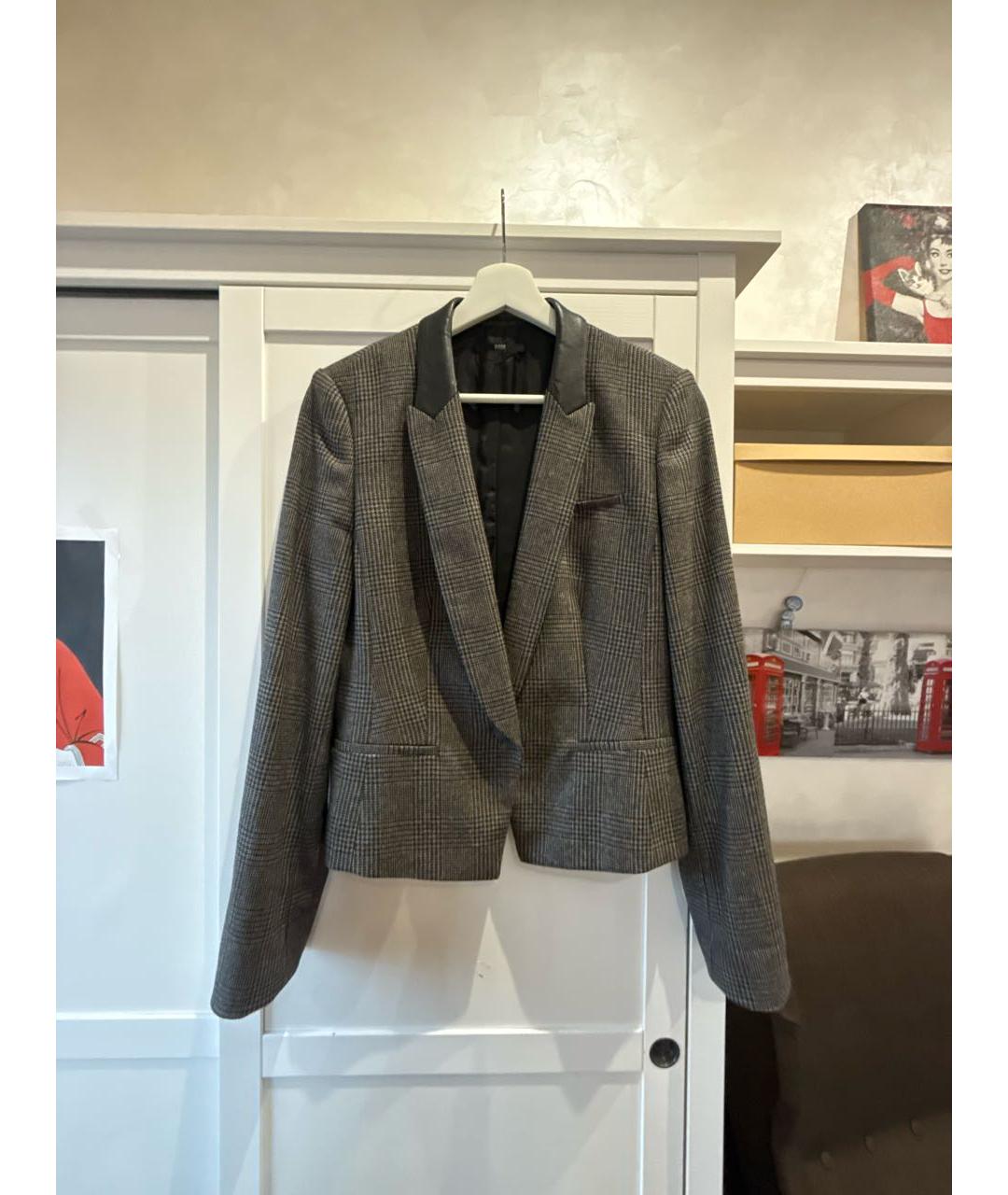 HUGO BOSS Коричневый шерстяной костюм с брюками, фото 7