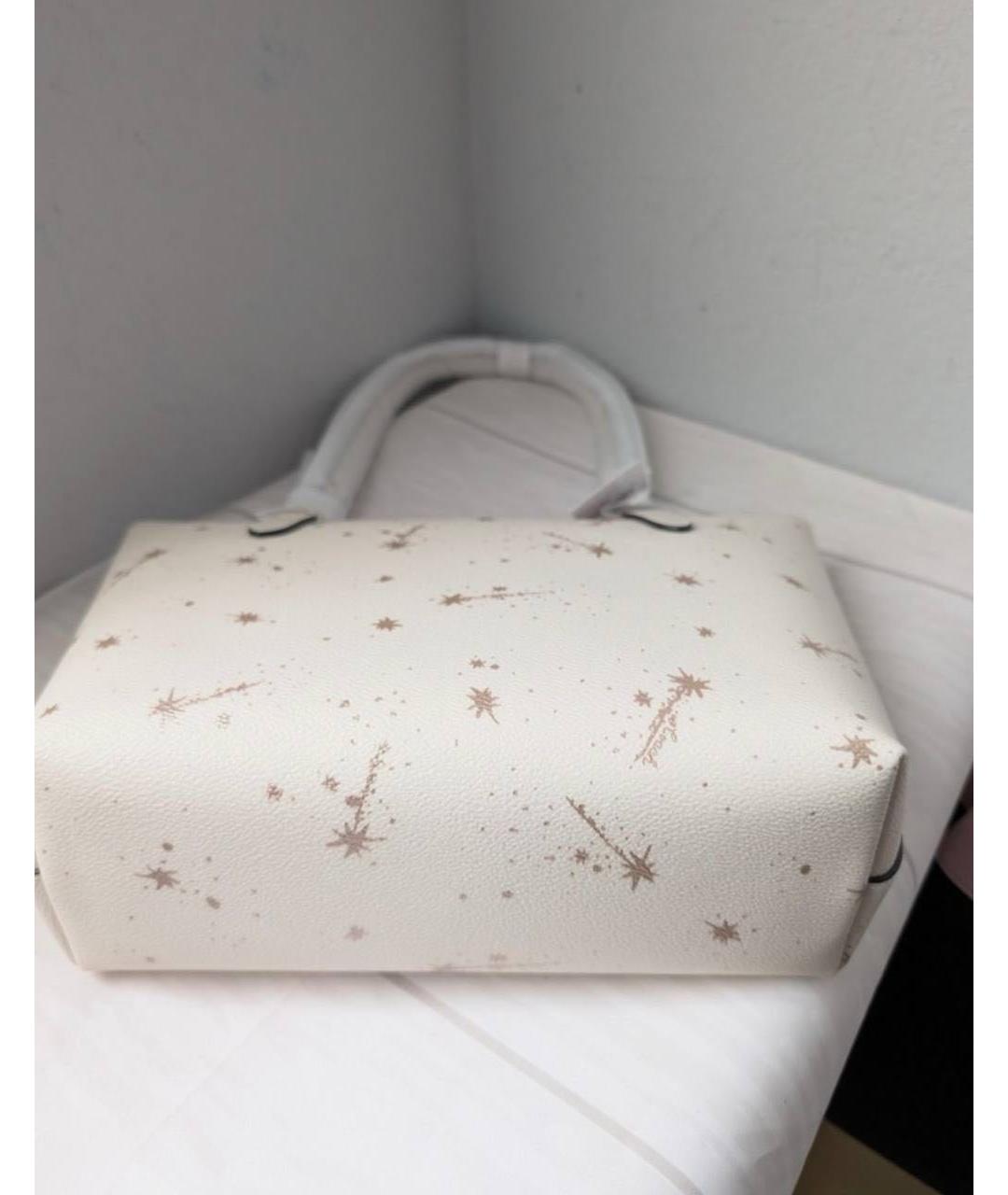 COACH Бежевая кожаная сумка тоут, фото 7