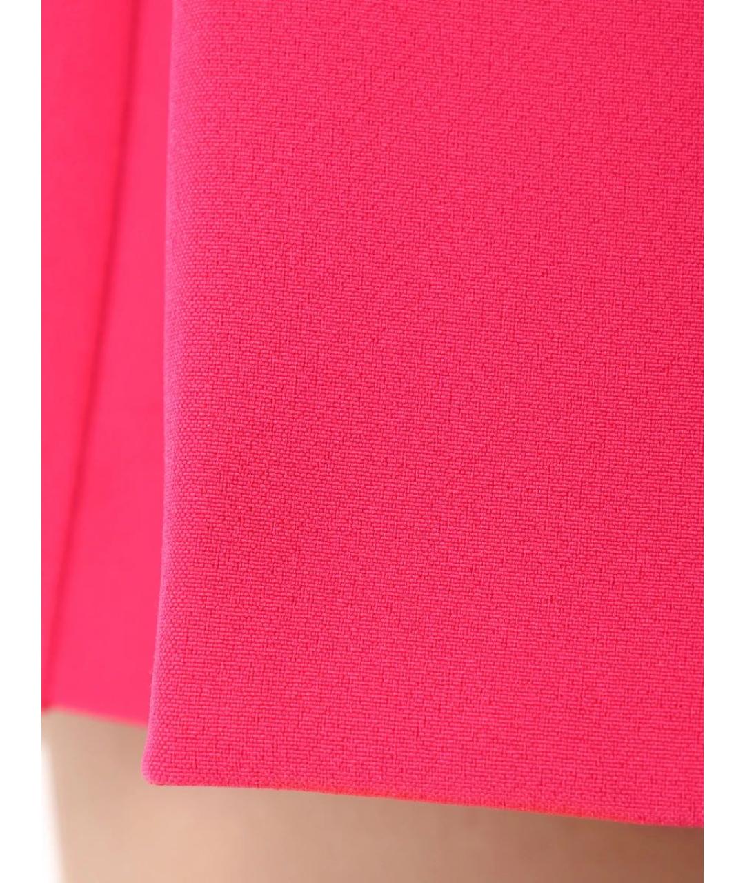 VERSACE JEANS COUTURE Розовая полиэстеровая юбка мини, фото 5